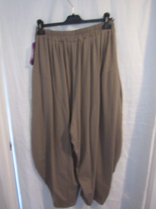 NEW Ladies Mocha Jersey Trousers One size fits sizes 18 20 22 - Image 5