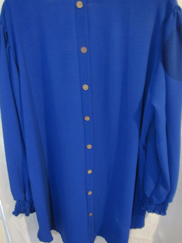 New Ladies Royal Blue V Neck Top One size fits sizes 18 20 22 - Image 5