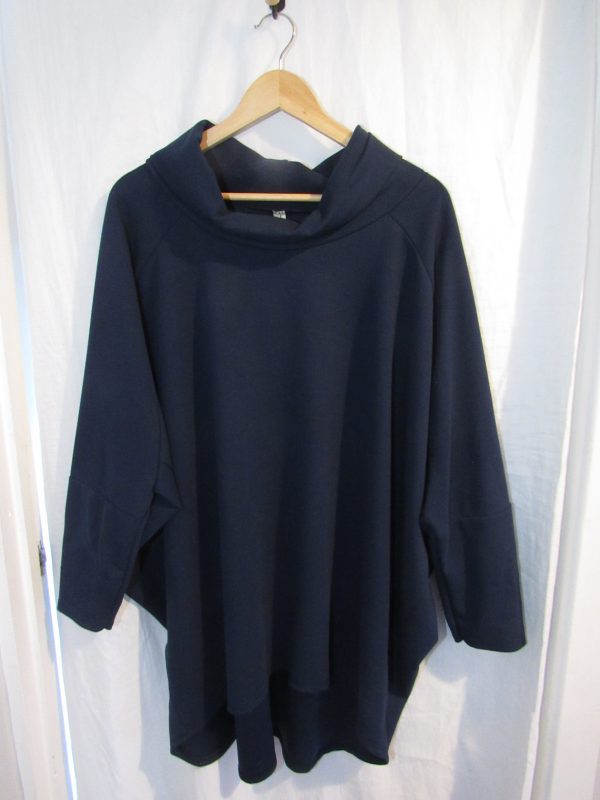 SALE SALE SALE New Ladies Navy Blue Cowl Neck Lightweight top One Size fits sizes 18 20 22 24 NON RETURNABLE