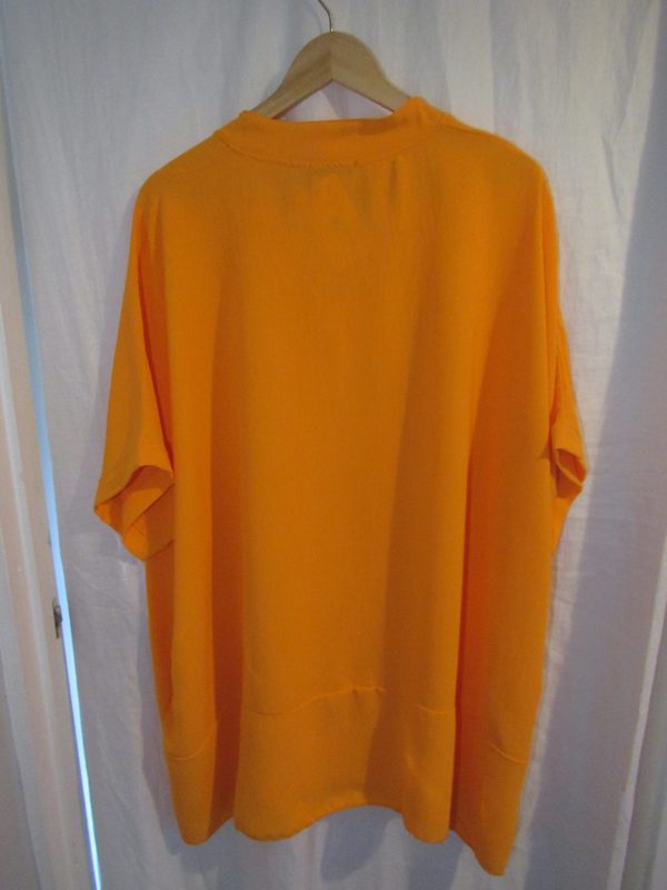 SALE SALE SALE Ladies Women New Orange Plus Tunic Top One Size fits sizes 18 20 22 24 NON RETURNABLE - Image 4