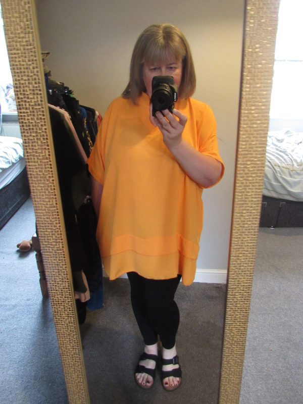 SALE SALE SALE Ladies Women New Orange Plus Tunic Top One Size fits sizes 18 20 22 24 NON RETURNABLE - Image 5