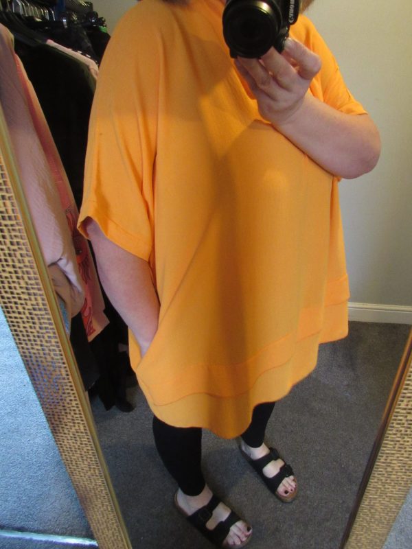 SALE SALE SALE Ladies Women New Orange Plus Tunic Top One Size fits sizes 18 20 22 24 NON RETURNABLE - Image 7