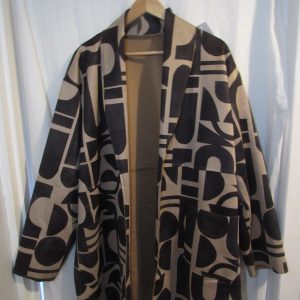 New Ladies Black with Beige Jacket One Size Fits sizes 18 20 22
