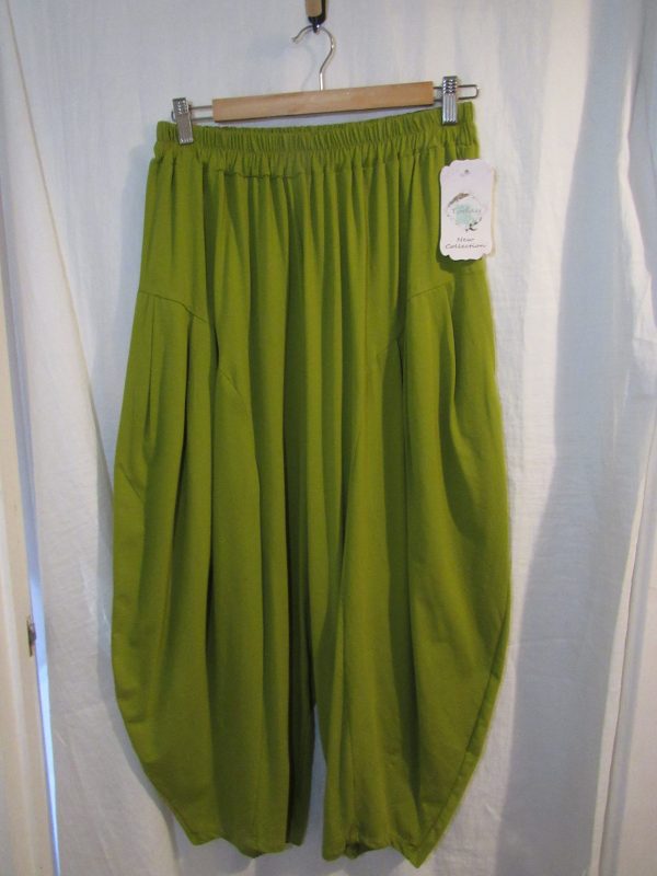 NEW Ladies Lime Jersey Trousers One size fits sizes 18 20 22