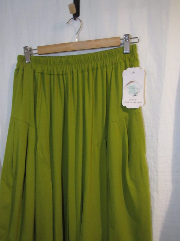 NEW Ladies Lime Jersey Trousers One size fits sizes 18 20 22 - Image 3