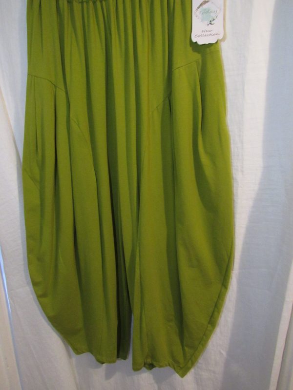 NEW Ladies Lime Jersey Trousers One size fits sizes 18 20 22 - Image 4