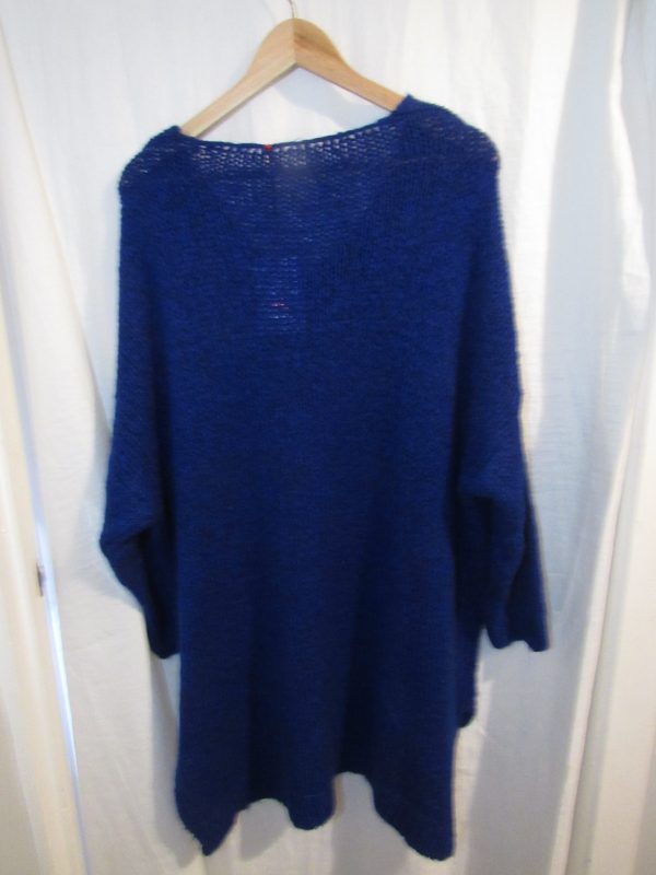 SALE SALE SALE New Ladies Royal Blue V Neck Jumper One Size fits sizes 18 20 22 NON RETURNABLE - Image 4