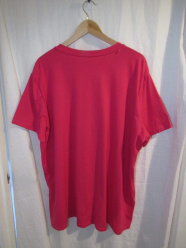 New Ladies Women Cerise Lightening V Neck T-shirt One Size Fits 18 20 22 - Image 3