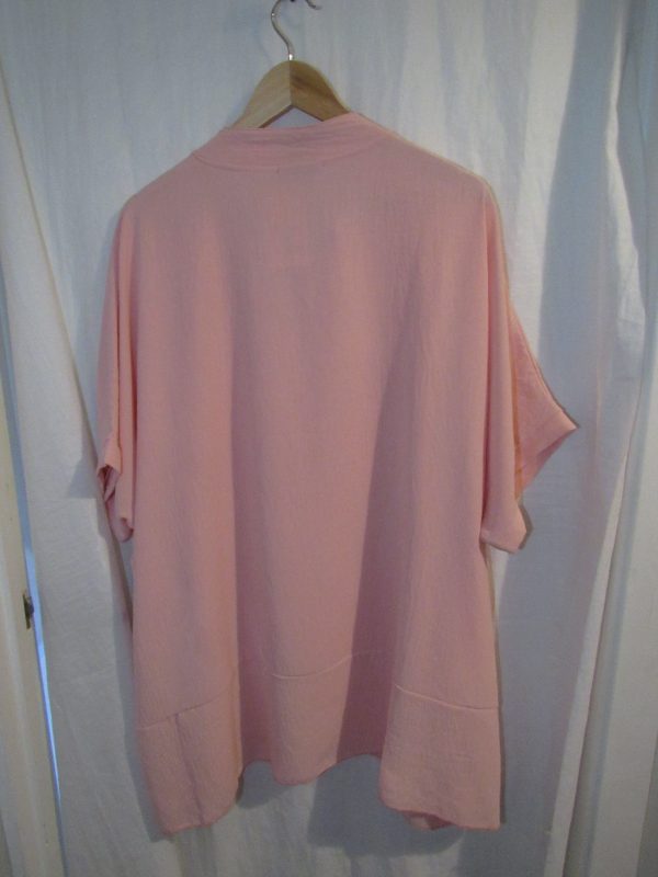 Ladies Women New Pink Plus Tunic Top One Size fits sizes 18 20 22 24 - Image 4