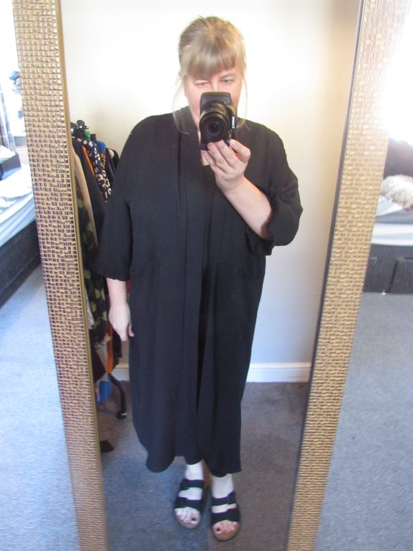 SALE SALE SALE New Ladies Black Frill Sleeve Long Kimono Plus One Size fits sizes 18 20 22 NON RETURNABLE - Image 6