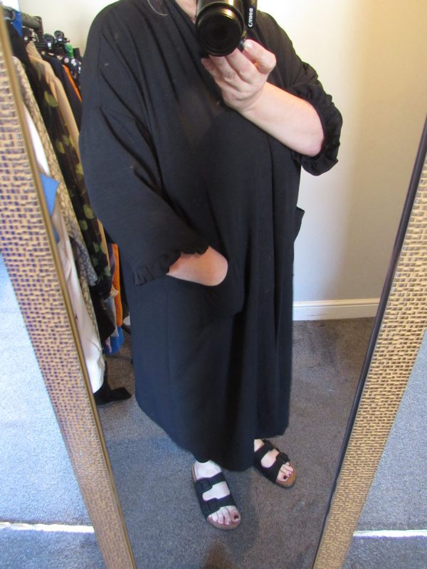 SALE SALE SALE New Ladies Black Frill Sleeve Long Kimono Plus One Size fits sizes 18 20 22 NON RETURNABLE - Image 8