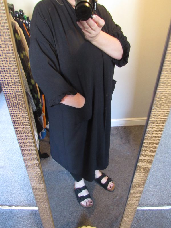 SALE SALE SALE New Ladies Black Frill Sleeve Long Kimono Plus One Size fits sizes 18 20 22 NON RETURNABLE - Image 9