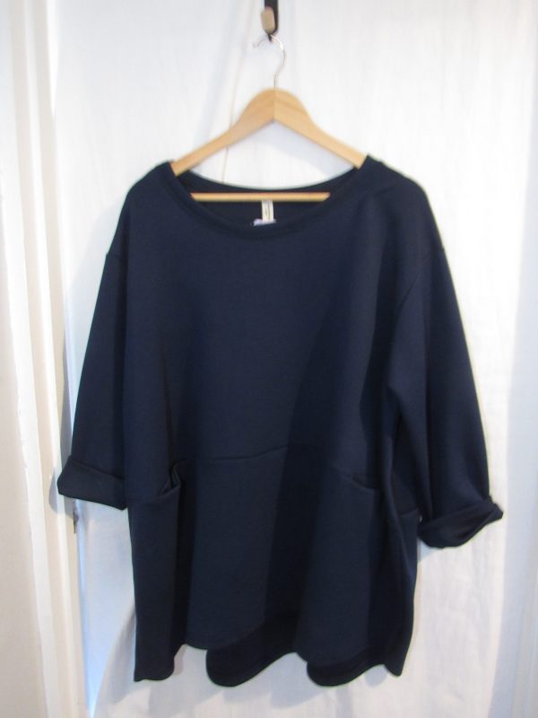 Ladies Women New Navy Blue Sweatshirt One Size fits sizes 18 20 22