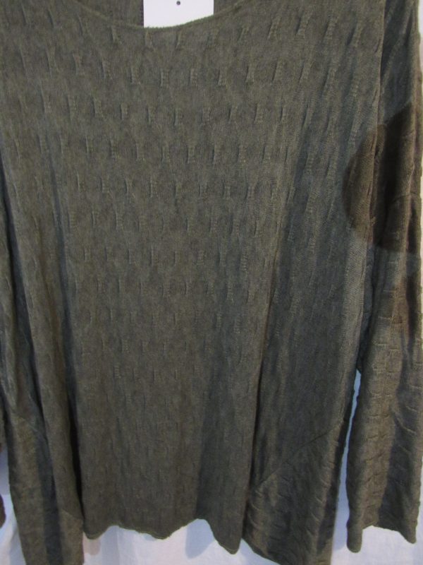 SALE SALE SALE NEW IN Khaki Waffle Soft Jumper One Size fits sizes 16 18 20 22 - Image 3