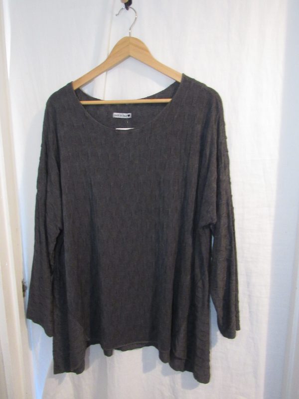 SALE SALE SALE NEW IN Grey Waffle Soft Jumper One Size fits sizes 16 18 20 22 - Image 4