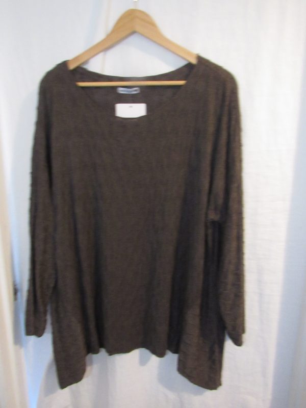 SALE SALE SALE NEW IN Brown Waffle Soft Jumper One Size fits sizes 16 18 20 22 - Image 4