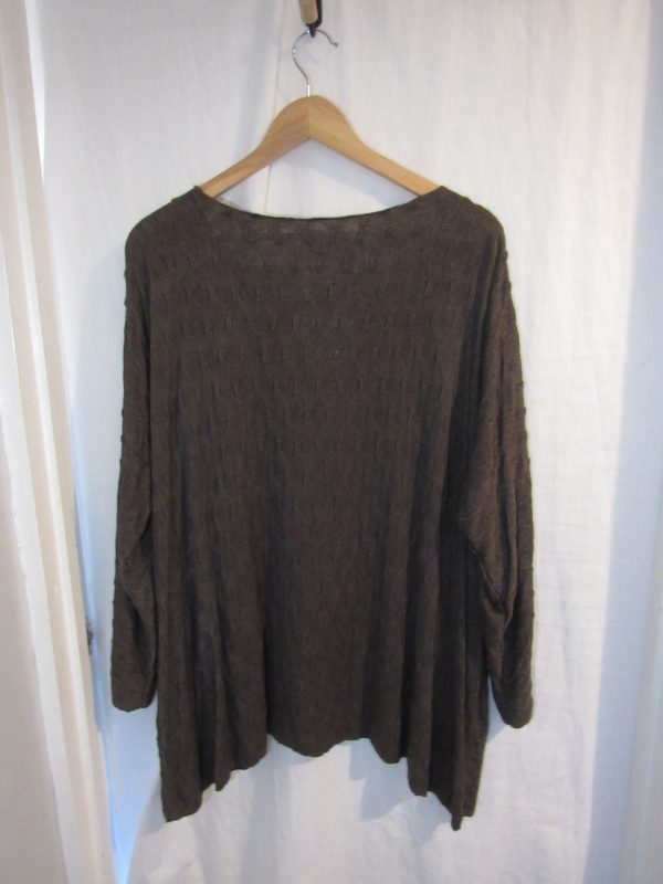 SALE SALE SALE NEW IN Brown Waffle Soft Jumper One Size fits sizes 16 18 20 22 - Image 5