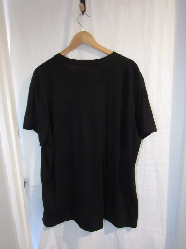 New Ladies Women Black Bow V Neck T-shirt One Size Fits 18 20 22 - Image 4