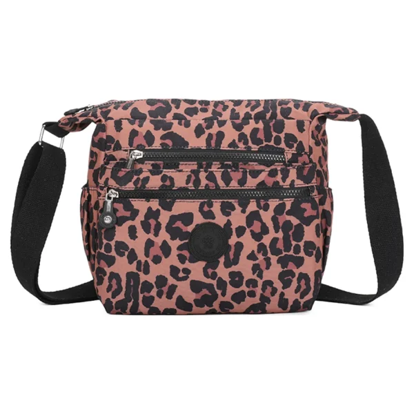 NEW Leopard Print Shoulder Strap Cross Body Zip Bag