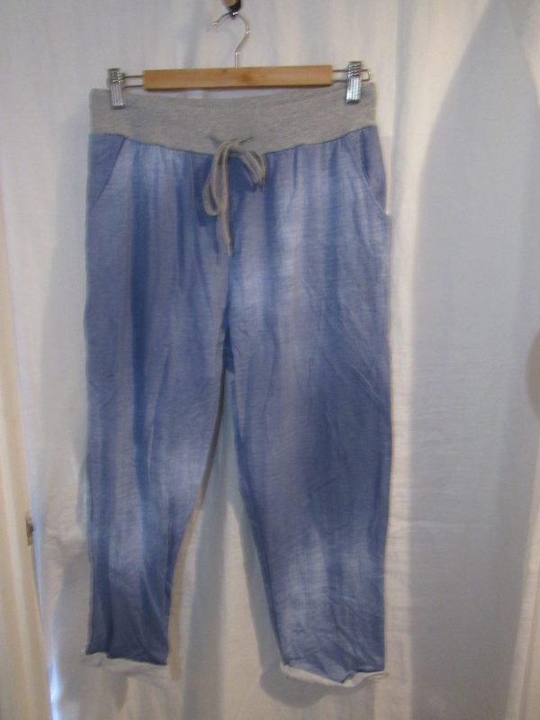 NEW Ladies Womens Lighter Blue Joggers Trousers One Size fits sizes 16 18 20 22 Size 2 - Image 2