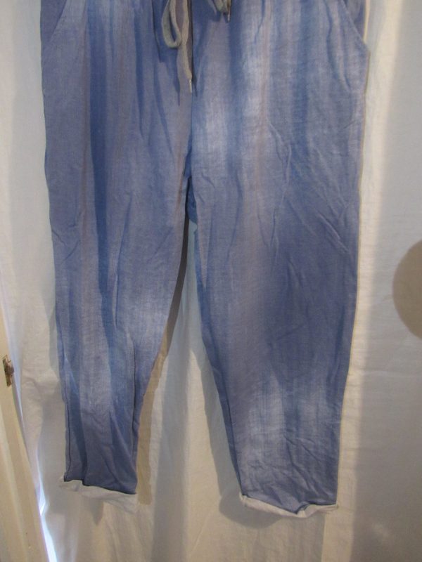 NEW Ladies Womens Lighter Blue Joggers Trousers One Size fits sizes 16 18 20 22 Size 2 - Image 4