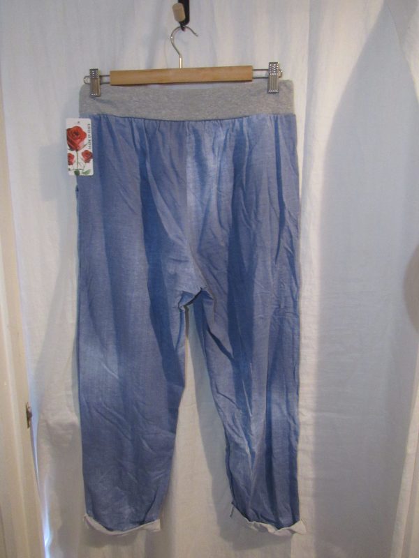 NEW Ladies Womens Lighter Blue Joggers Trousers One Size fits sizes 16 18 20 22 Size 2 - Image 5