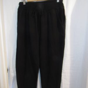 New Ladies Plain Joggers Black One Size fits sizes 16 18 20 Size 2
