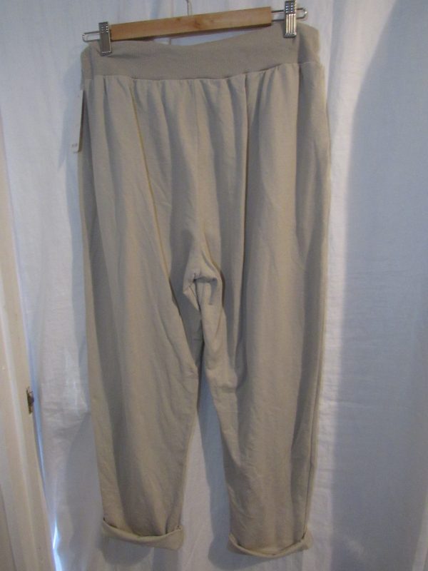 New Ladies Plain Joggers Beige One Size fits sizes 16 18 20 22 Size 2 - Image 5