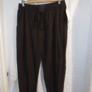 New Ladies Plain Joggers Chocolate Brown One Size fits sizes 16 18 20 22 Size 2