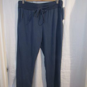 New Ladies Plain Joggers Denim Blue One Size fits sizes 10 12 14 16 Size 1