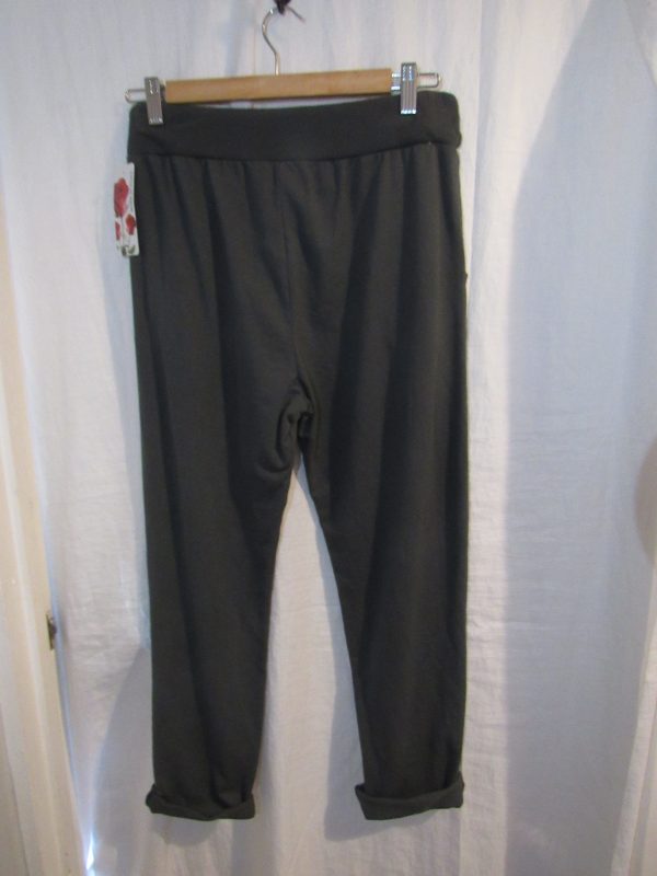 New Ladies Plain Joggers Charcoal One Size fits sizes 10 12 14 16 Size 1 - Image 5