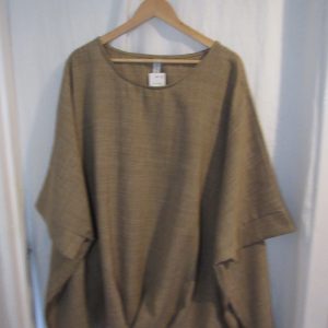 New Ladies Detailed Bottom Mocha Colour Plus Size Top One Size fits sizes 20 22 24