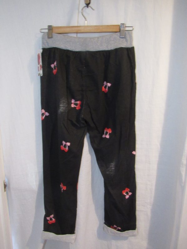 NEW Ladies Womens Grey Cherry Joggers Trousers One Size fits sizes 10 12 14 16 Size 1 - Image 5