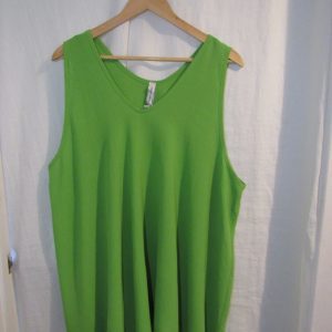 New Ladies Lime Sleeveless Swing Top Plus Size One Size fits 18 20 22 24