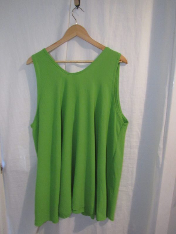 New Ladies Lime Sleeveless Swing Top Plus Size One Size fits 18 20 22 24 - Image 5