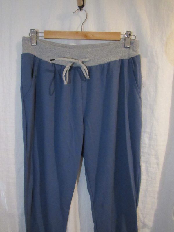 NEW Ladies Womens Denim Blue Joggers Trousers One Size fits sizes 16 18 20 22 Size 2 - Image 3