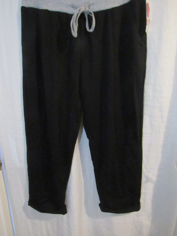 NEW Ladies Womens Black Joggers Trousers One Size fits sizes 16 18 20 22 Size 2 - Image 4