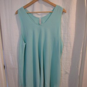 SALE SALE SALE New Ladies Mint Green Sleeveless Swing Top Plus Size One Size fits 18 20 22 24 NON RETURNABLE