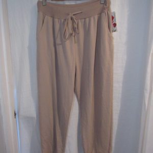 New Ladies Plain Joggers Dusky Pink One Size fits sizes 16 18 20 22 Size 2
