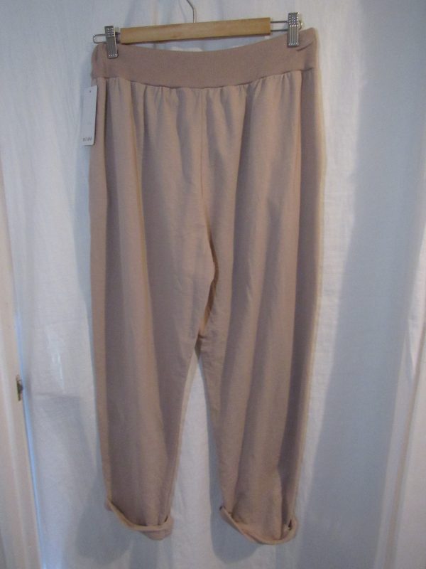 New Ladies Plain Joggers Dusky Pink One Size fits sizes 16 18 20 22 Size 2 - Image 5