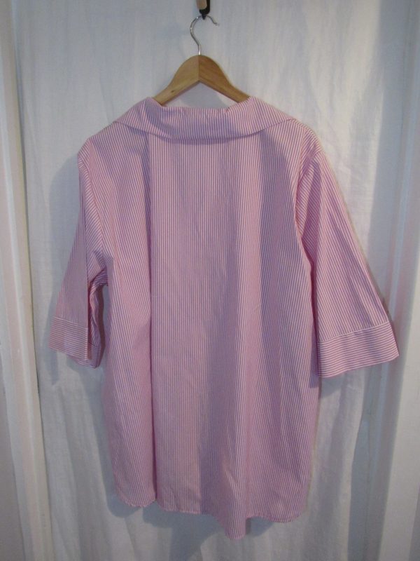 New Ladies Pink Stripe Tunic Top One Size fits sizes 18 20 22 - Image 5