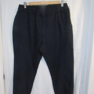 New Ladies Navy Blue Stretchy Chino Magic Trousers Cropped One Size fits sizes 18 20 22
