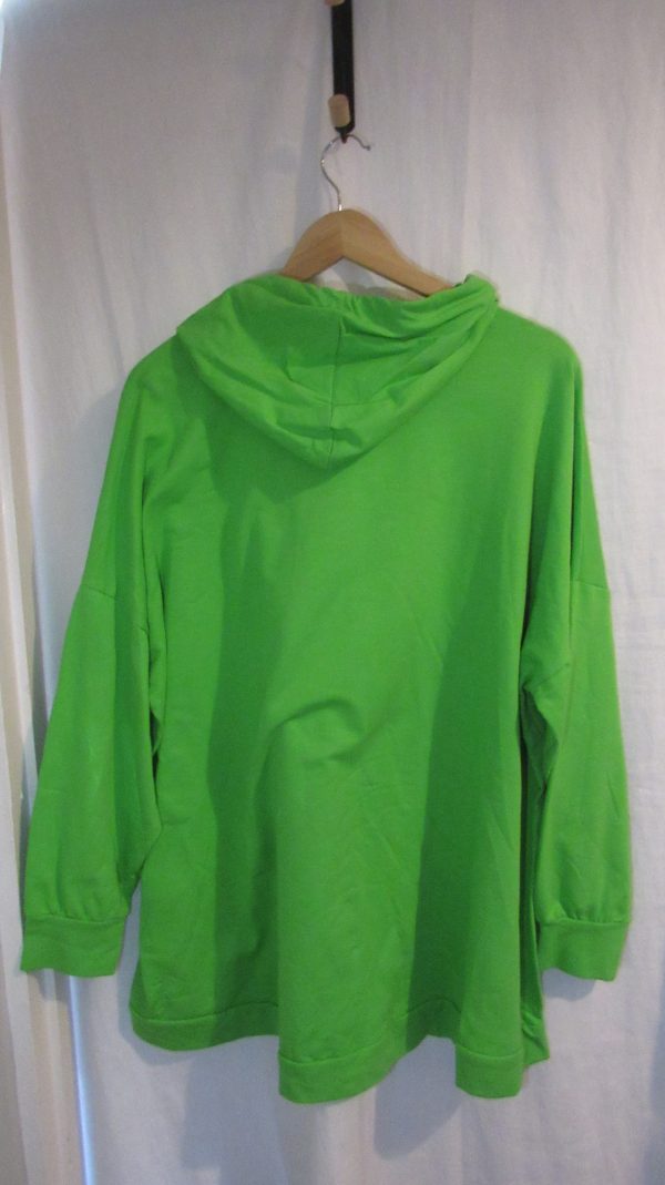 New Ladies Green Mickey Mouse Hooded Sweatshirt One Size fits sizes 16 18 20 22 - Image 4