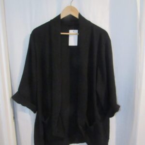 NEW Ladies Black Lightweight Jacket One size fits sizes 18 20 22