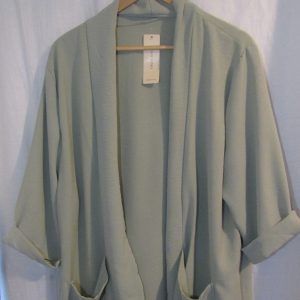 NEW Ladies Sage Green Lightweight Jacket One size fits sizes 18 20 22