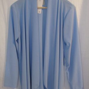 NEW Ladies Pale Blue Silky Lightweight Jacket One size fits sizes 16 18 20 22