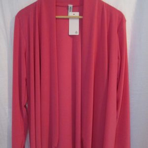 NEW Ladies Cerise Pink Silky Lightweight Jacket One size fits sizes 16 18 20 22