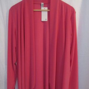 NEW Ladies Cerise Pink Silky Lightweight Jacket One size fits sizes 16 18 20 22