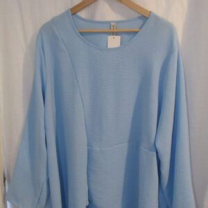 SALE SALE SALE New Ladies Pale Blue Tunic Top One Size fits sizes 18 20 22 NON RETURNABLE