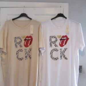 Bundle deal 2 x plus size t-shirts for £20 One Size fits sizes 18 20 22